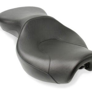 HARLEY-DAVIDSON FLD/FXD DYNA 2006017, TOURING SEAT, REGULAR HEIGHT, BADLANDS BLACK, TOPSTITCH