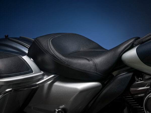 HARLEY-DAVIDSON FLH/FLT 2008+, FRONT SOLO SEAT ONLY, BADLANDS BLACK, TOPSTITCH - Image 3
