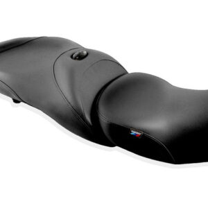 BMW K1600GTL / EXCLUSIVE 2022+, OEM BLACK / TOPSTITCH, 2-PC SEAT SET, OEM HEAT