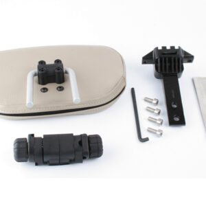 BMW K 1600 GTL EXCLUSIVE 2013-16 EM-5 ADJUSTABLE FRONT RIDER BACKREST, MEDIUM LIGHT STONE, TOPSTITCH.