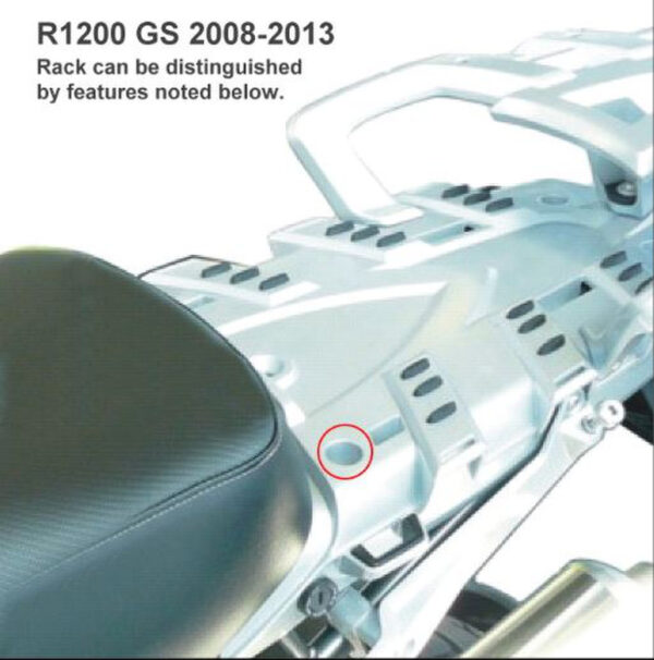 BMW 08-13 R1200GS EM-5 ADJUSTABLE FRONT BACKREST, FRONT RIDER'S POSITION - Image 2