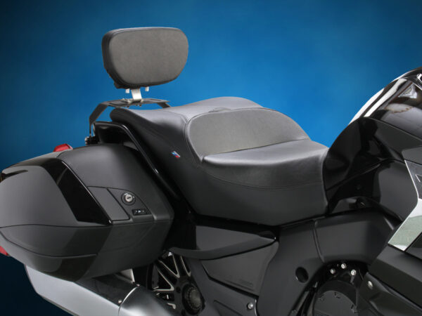 BMW K1600 BAGGER 2018+ EM-5 ADJUSTABLE REAR PASSENGER BACKREST, BADLANDS BLACK. - Image 3