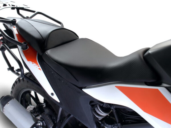 KTM 390 ADVENTURE 2020+, CFX, FRONT SEAT WITH REAR SEAT COVER, REVOLUTION OEM SEAT UPGRADE FOAM & COVER ONLY.
