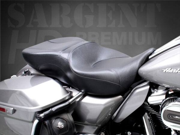 HARLEY-DAVIDSON FLH/FLT 2008+, TOURING SEAT, BADLANDS BLACK, TOPSTITCH - Image 3
