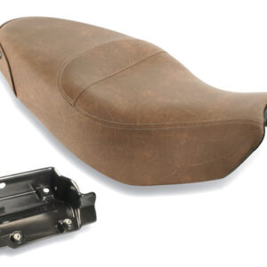 DUCATI SCRAMBLER 803CC 2015-22, DISTRESSED BROWN VINTAGE, TWO-UP VERSION. INCLUDES TOOL TRAY