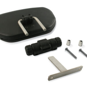 EM-5 PASSENGER BACKREST YAMAHA FJ09/MT09 2015-18, TOPSTITCH, ALL BLACK.