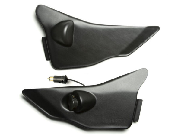 BMW 2011+ K 1600 GT, 2011-2016 K 1600 GTL/EXCLUSIVE SPLASH GUARDS WITH ACCESSORY PLUG.