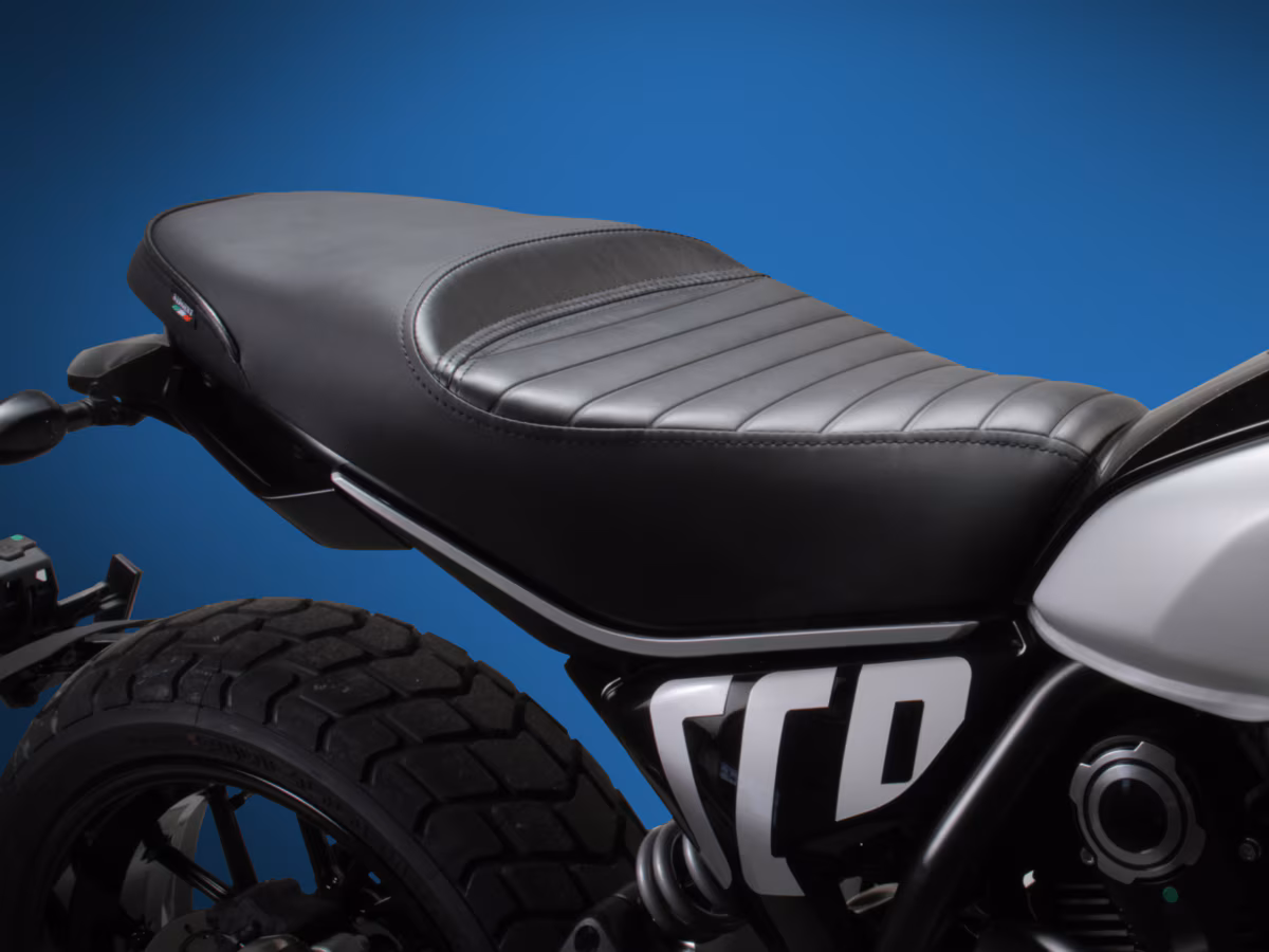 Ducati Scrambler 803cc 2023+ "Next-Gen", Vintage Black Pleat, Two-up Version. - Image 3